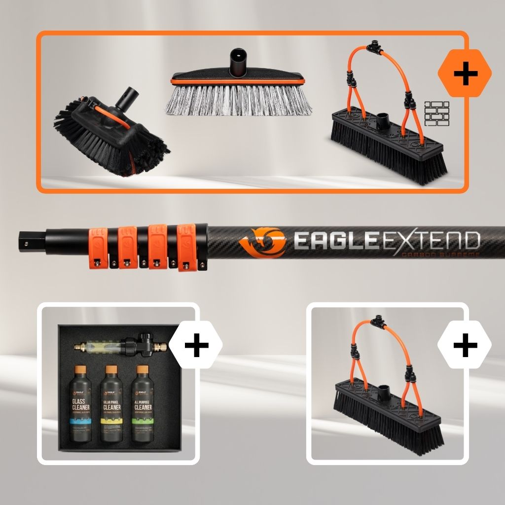 Telescoopsteel Carbon Fiber 3K supreme + Bundel Borstels